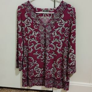 Rhinestone Swirl Purple Tunic